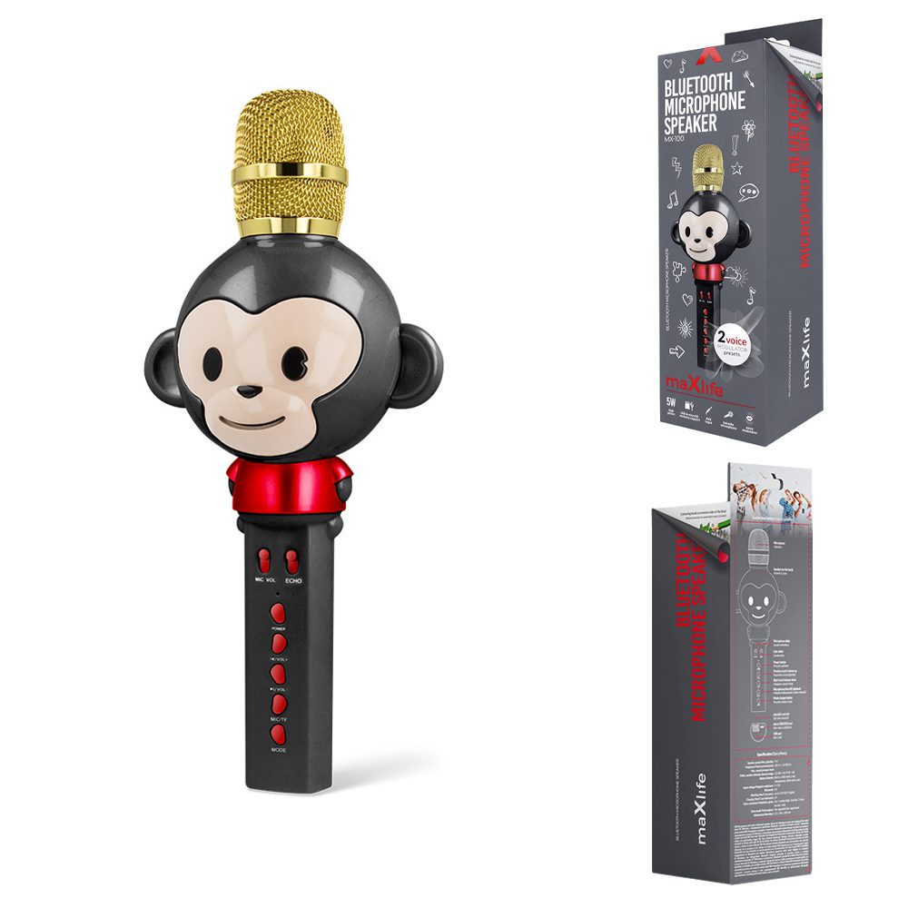 Maxlife BT microphone with speaker Animal MX-100 black