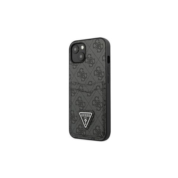 290098_oryg Guess case for iPhone 13 Pro / 13 6,1" GUHCP13LP4TPK black hardcase 4G Triangle Logo Cardslot