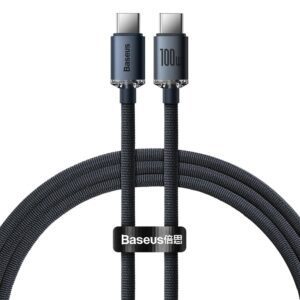 Baseus cable Crystal Shine USB-C - USB-C 1,2 m 100W black