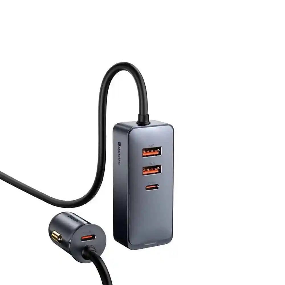 293840_oryg Baseus car charger Share Together 2in1 PD 120W 2x USB 2x USB-C gray