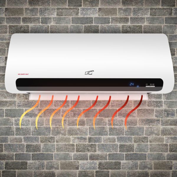 Air curtain LTC with ceramic heating element 1100/2200W with remote control