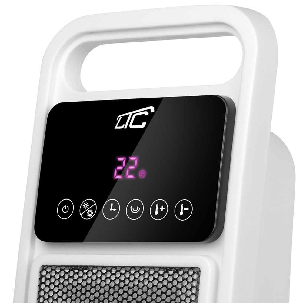 White heater LTC with ceramic heating element 1400/2000W with remote