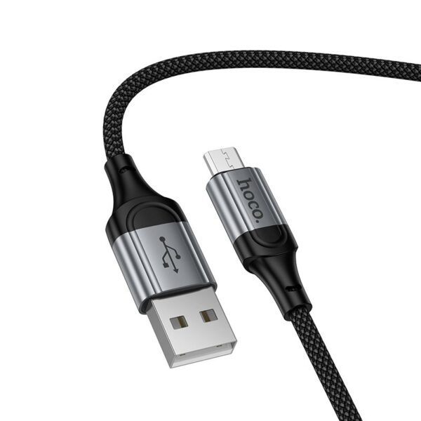 2fb66f2a8b389e9b33bf6b3a54feb37b Cable USB A to Micro USB Hoco 2,4A 1,5 m X121 black