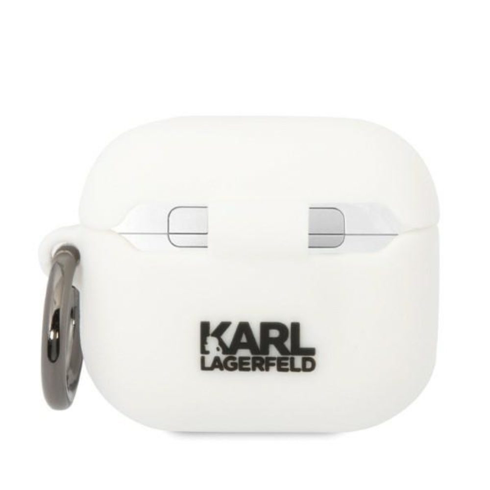 Karl Lagerfeld case for Airpods 3 KLA3RUNIKH white 3D Silicone NFT Karl