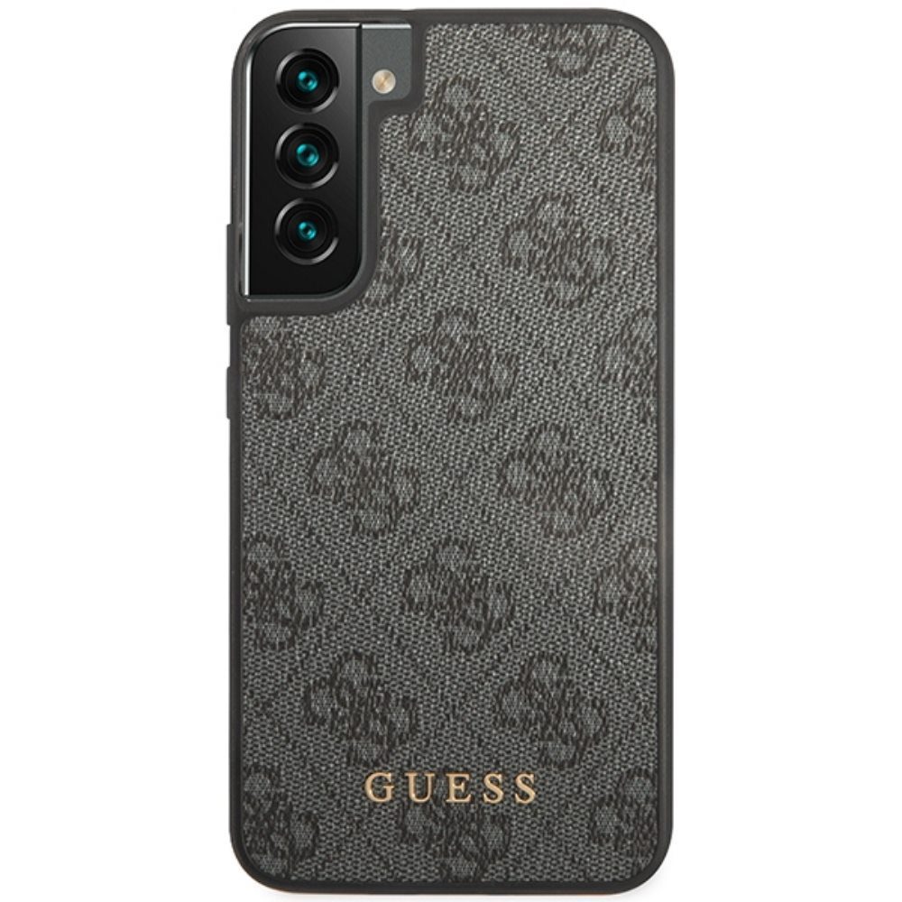 303848_oryg Guess case for Samsung Galaxy S23 GUHCS23SG4GFGR grey hardcase 4G Metal Gold Logo