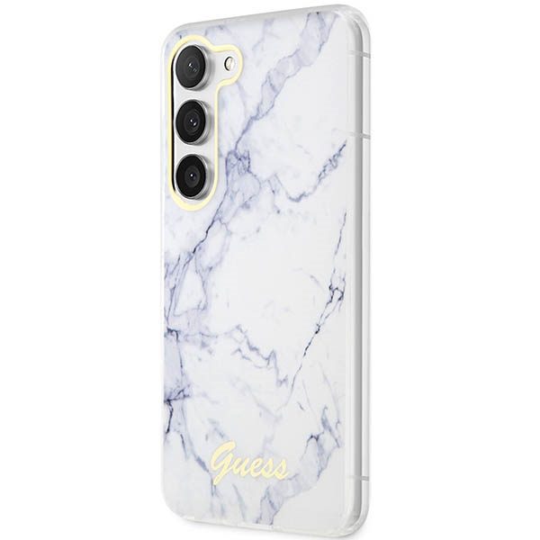 Guess case for Samsung Galaxy S23 GUHCS23SPCUMAH white HC PU/TPU Marble