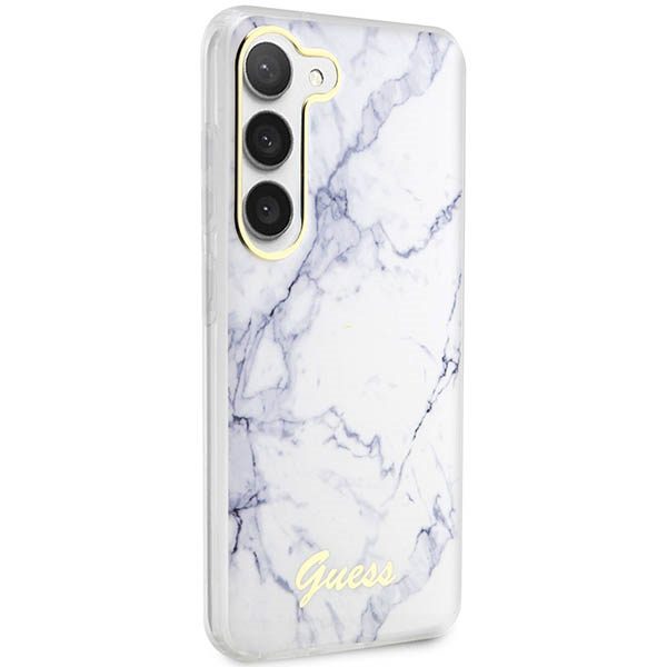 Guess case for Samsung Galaxy S23 GUHCS23SPCUMAH white HC PU/TPU Marble