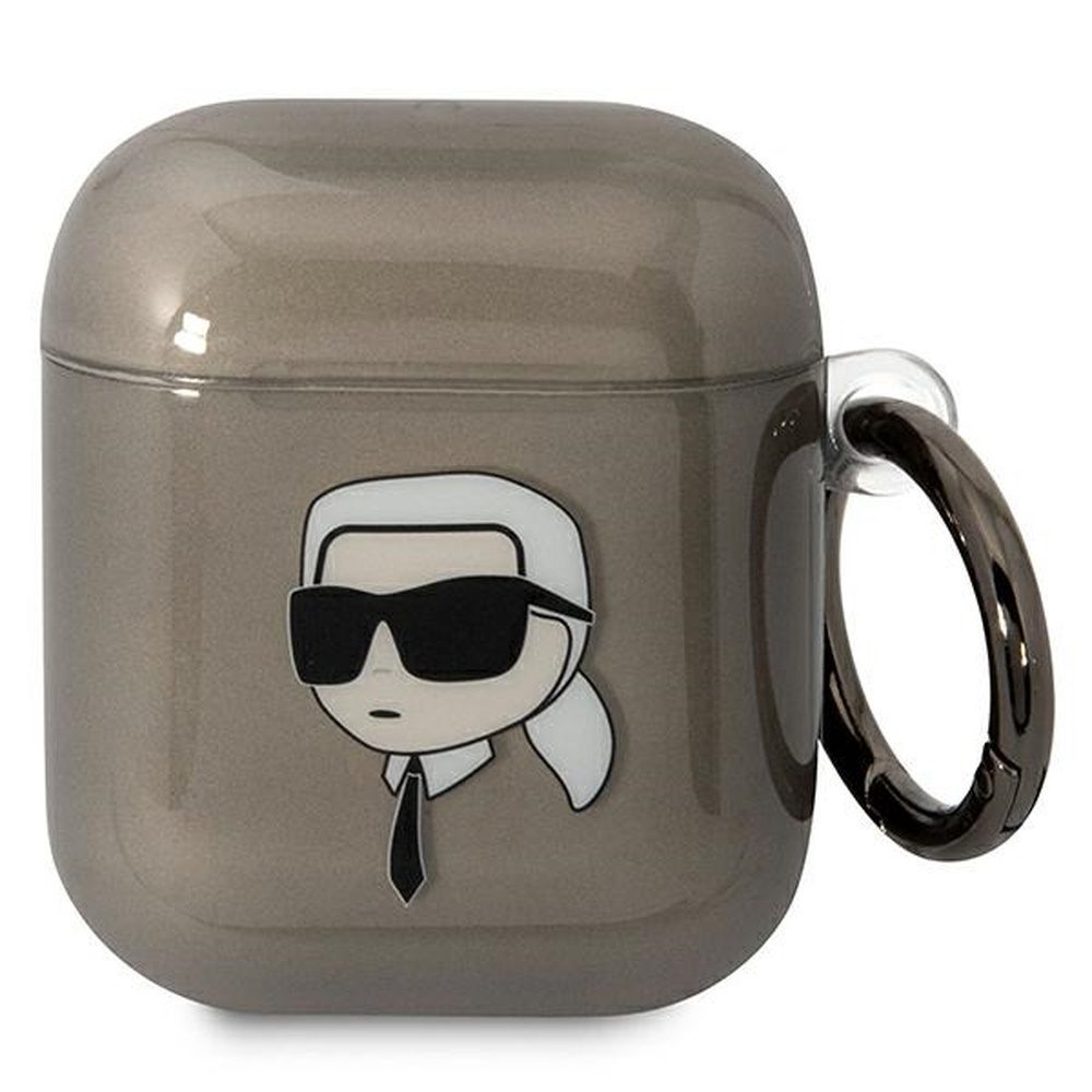 Karl Lagerfeld case for Airpods 1 / 2 KLA2HNIKTCK black Karl`s Head