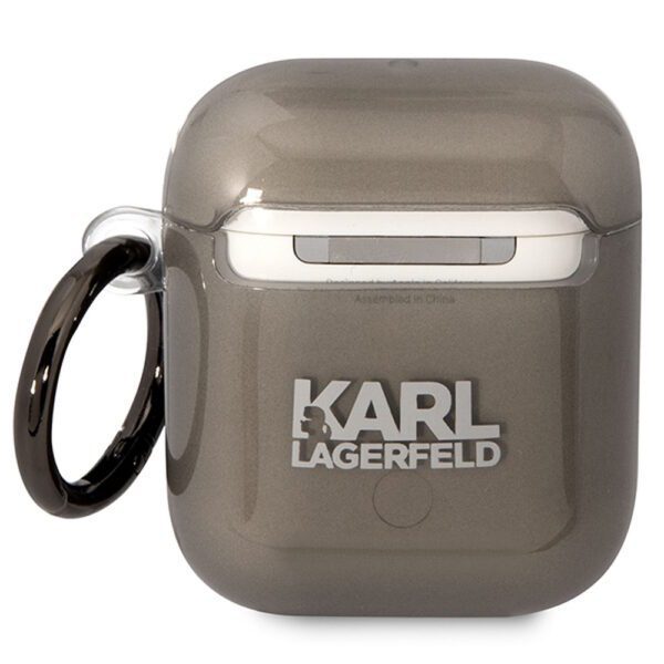 Karl Lagerfeld case for Airpods 1 / 2 KLA2HNIKTCK black Karl`s Head