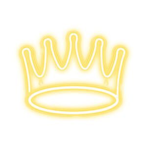 ż_Neon PLEXI LED CROWN warm white NNE12 Neolia