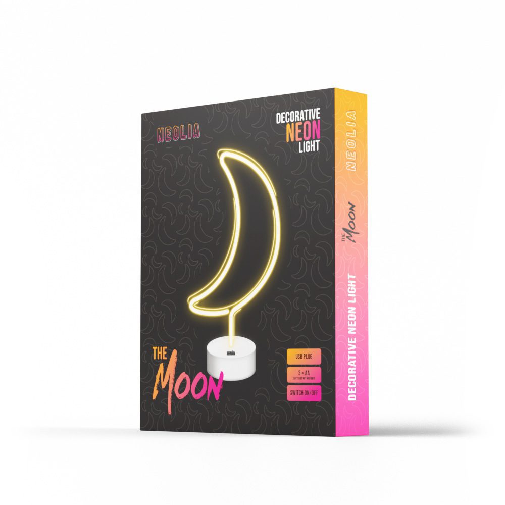 Neon on a stand MOON white NNE06 Neolia