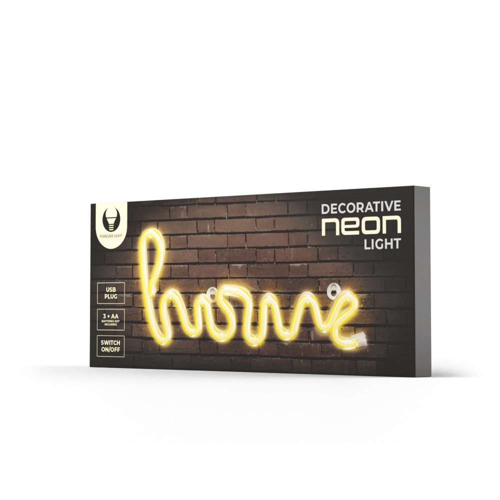 316763_oryg Neon LED Light HOME warm white Bat + USB FLNE21 Forever Light