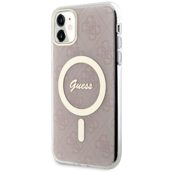 321693_oryg Guess case for iPhone 11 GUHMN61H4STP pink hardcase Magsafe IML 4G