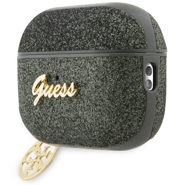 322955_oryg Guess case for AirPods Pro 2 GUAP2GLGSHA khaki PU Glitter Flake 4G