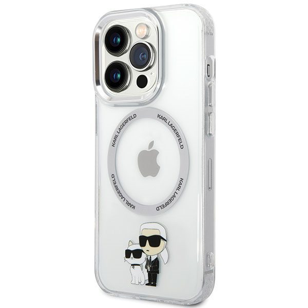 Karl Lagerfeld case for iPhone 13 Pro 6,1" KLHMP13LHNKCIT transparent hardcase Magsafe IML NFT Karl & Choupette