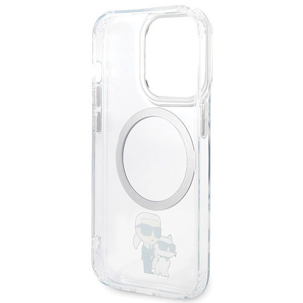 Karl Lagerfeld case for iPhone 13 Pro 6,1" KLHMP13LHNKCIT transparent hardcase Magsafe IML NFT Karl & Choupette