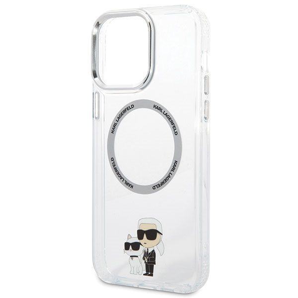 Karl Lagerfeld case for iPhone 13 Pro Max 6,7" KLHMP13XHNKCIT transparent hardcase Magsafe IML NFT Karl & Choupette