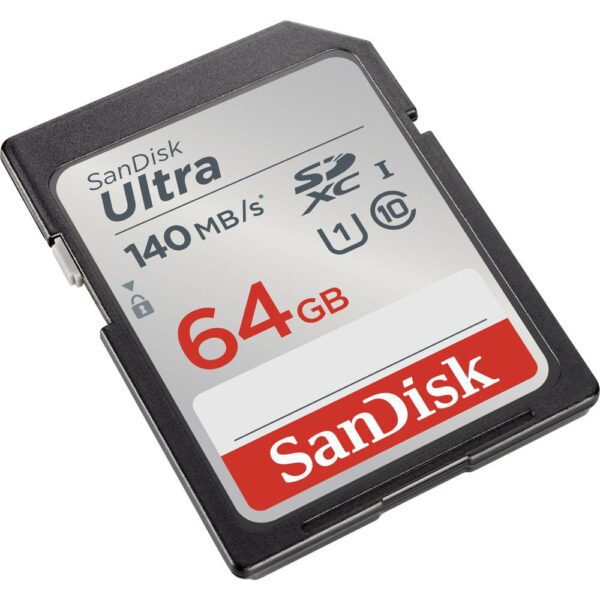 SanDisk memory card 64GB Ultra SDXC 64GB 140MB/s UHS-I Class 10