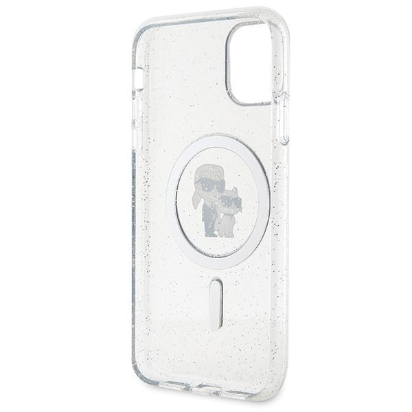 Karl Lagerfeld case for iPhone 11 KLHMN61HGKCNOT transparent HC Magsafe IML KC Glitter