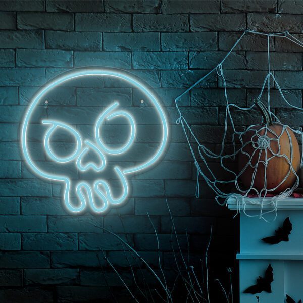 342650_oryg Neon PLEXI LED GRAFFITI SKULL turquoise FPNE15 Forever Light