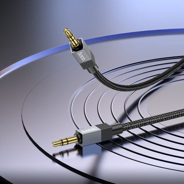 3442a9a7fbceb9c516fd407f6ddc1d4b Cable AUX Jack 3,5 mm (male) to Jack 3,5 mm (male) Hoco 1 m UPA32 black