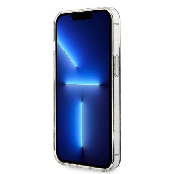 Guess set case + charger for iPhone 13 Pro 6,1" GUBPP13LH4EACSK black hard case 4G Print MagSafe