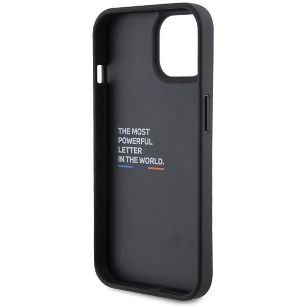 BMW case for iPhone 15 6,1" BMHCP15S22NBCK black HC PU Carbon
