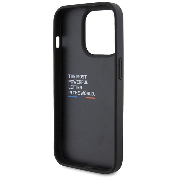 BMW case for iPhone 15 Pro 6,1" BMHCP15L22NBCK black HC PU Carbon