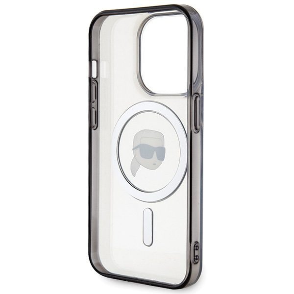 Karl Lagerfeld case for iPhone 15 Pro 6,1" KLHMP15LHKHNOTK transparent HC Magsafe IML KH