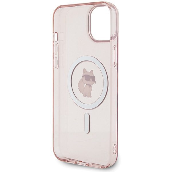 Karl Lagerfeld case for iPhone 15 Plus 6,7" KLHMP15MHFCCNOP pink HC Magsafe IML C
