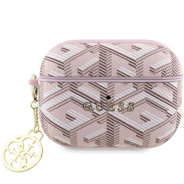 348210_oryg Guess case for AirPods Pro 2 GUAP2PGCE4CP pink Gcube Classic Gold Logo W/Charm