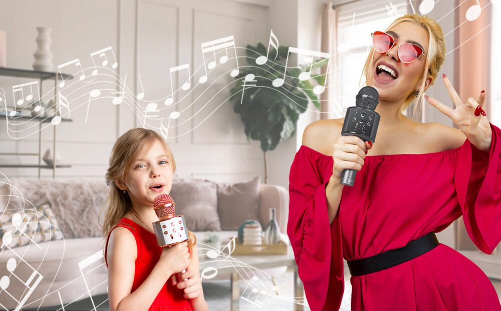 Forever Bluetooth microphone with speaker BMS-300 Lite pink