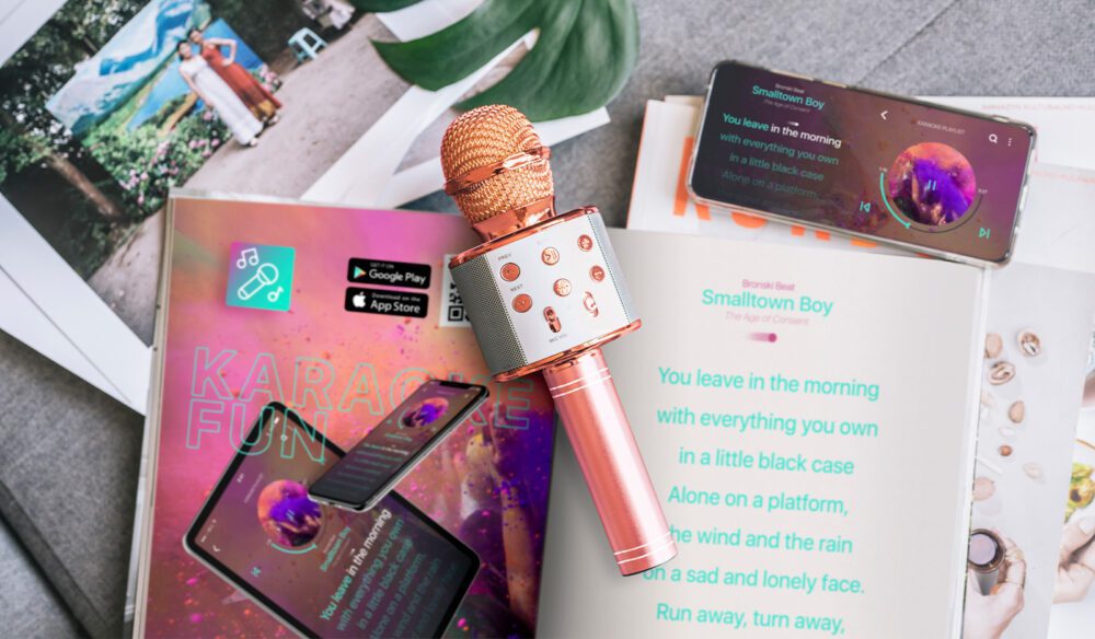 Forever Bluetooth microphone with speaker BMS-300 Lite pink