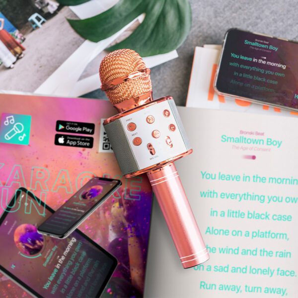 Forever Bluetooth microphone with speaker BMS-300 Lite pink