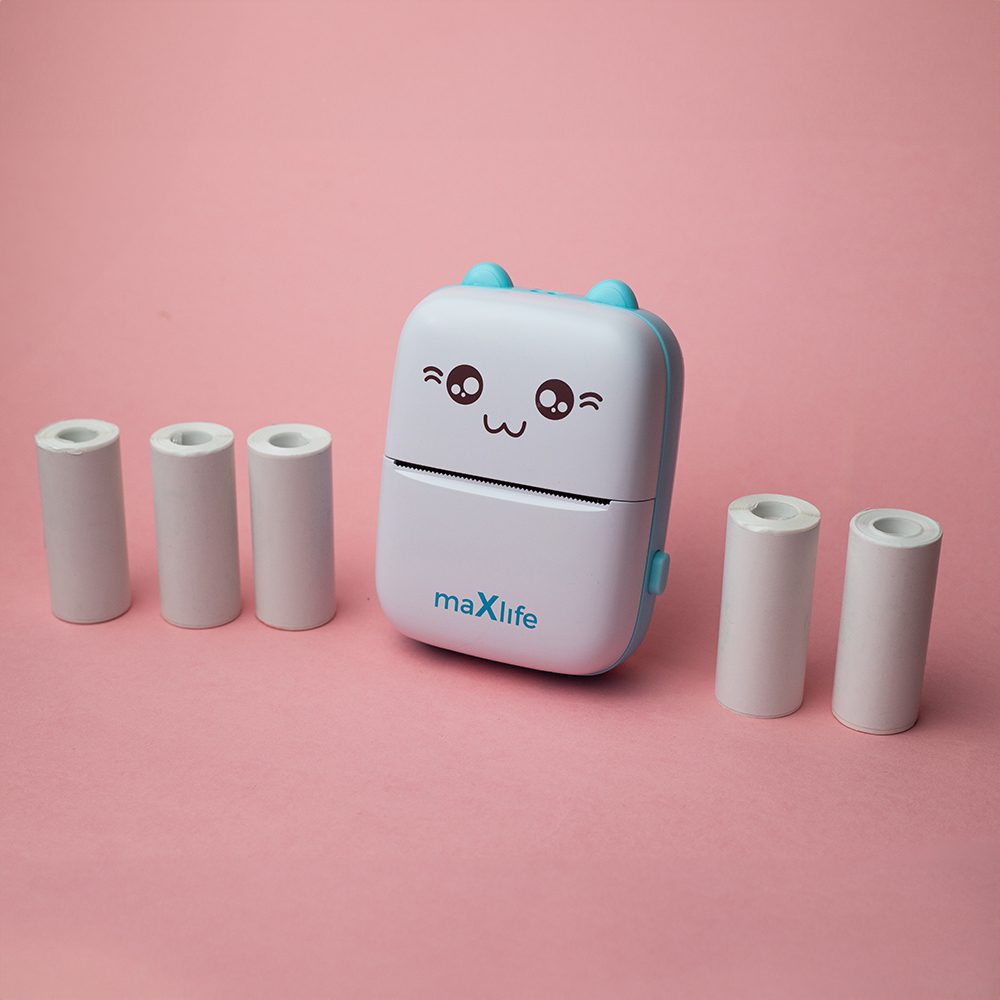 Maxlife BT thermal printer MXTP-100 blue