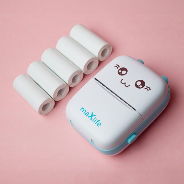 Maxlife BT thermal printer MXTP-100 blue
