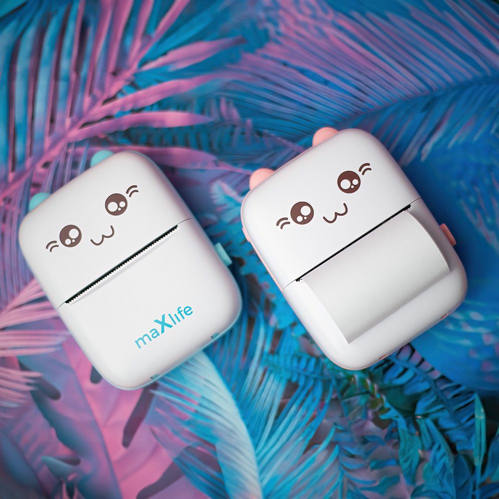 Maxlife BT thermal printer MXTP-100 pink