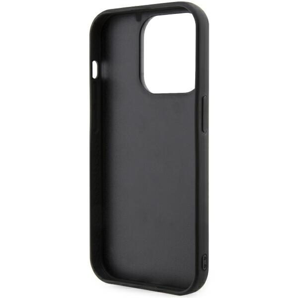 Karl Lagerfeld case for iPhone 14 Pro 6,1" KLHCP14L3DRKHNK black hardcase Rubber Choupette 3D