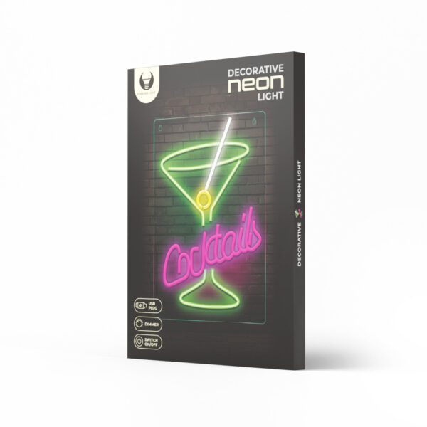 Neon PLEXI LED COCKTAILS pink green FPNE02X Forever Light