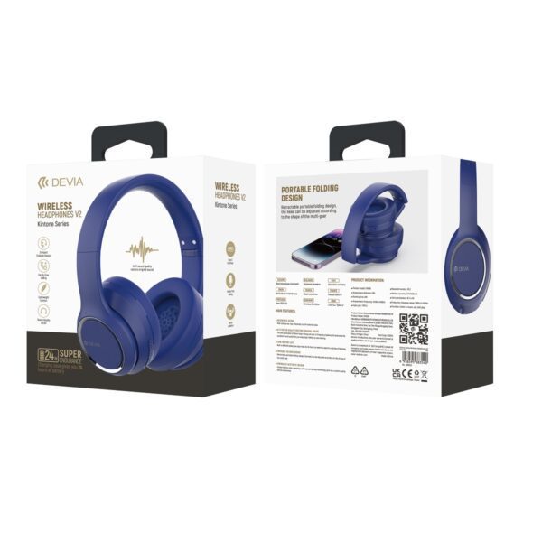 Devia Bluetooth headphones Kintone blue