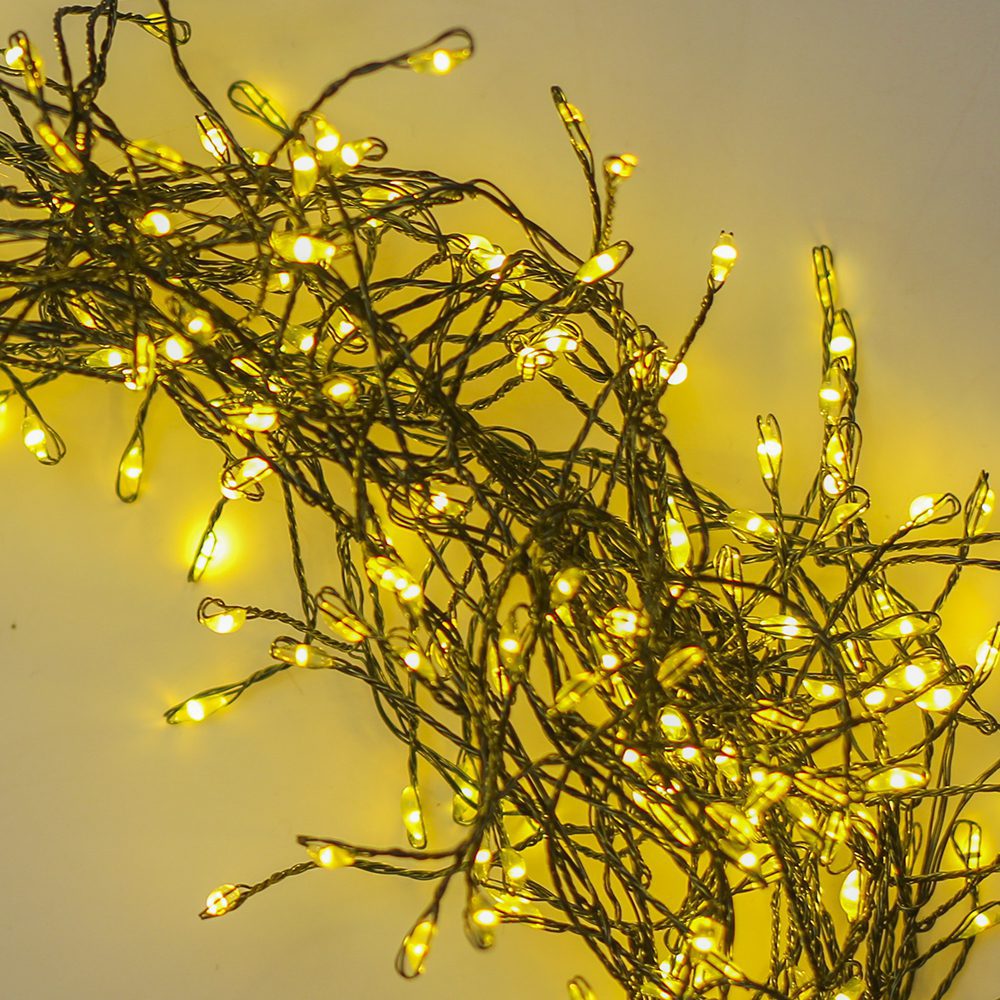 String Light GREEN TWIG CLF-01 600LED yellow 6m + 5m cable Forever Light