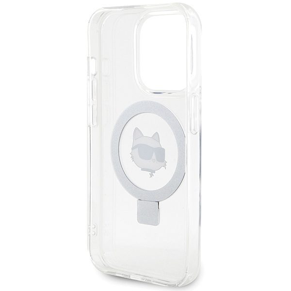 Karl Lagerfeld case for iPhone 15 Pro Max 6,7" KLHMP15XHMRSCHH white HC Magsafe Ringstand CH