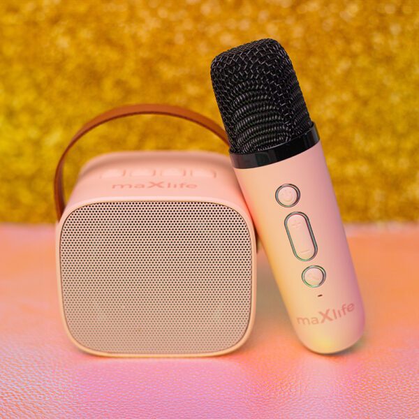 Maxlife Bluetooth karaoke speaker MXKS-100 pink