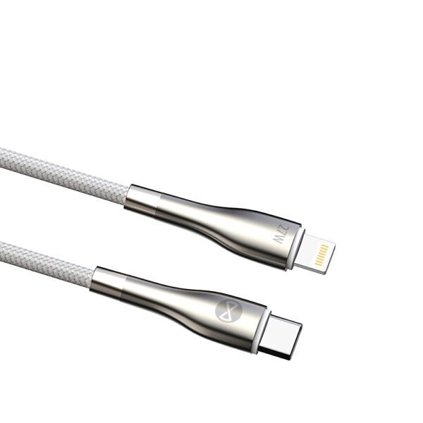 Forever Sleek cable USB-C - Lightning 1,0 m 27W white