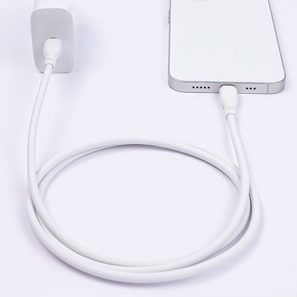 Maxlife MXUC-10 MFi cable USB-C - Lightning 1,0 m 27W white