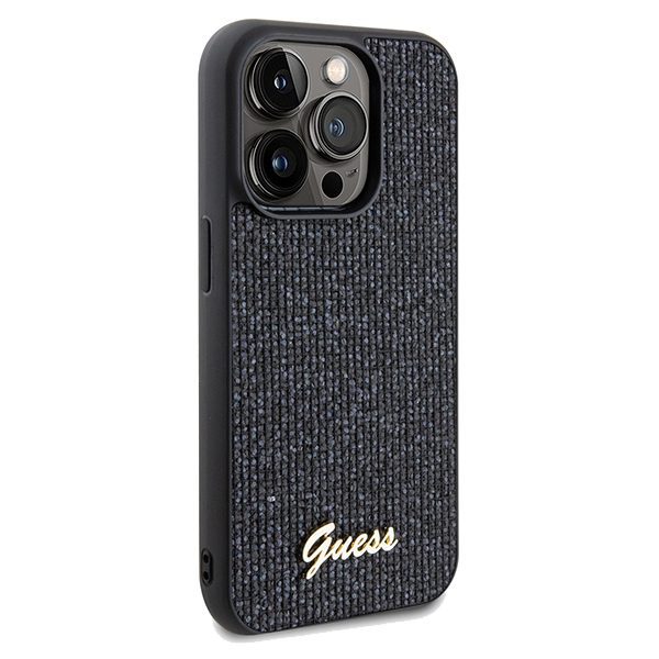 362590_oryg Guess case for iPhone 14 Pro 6,1" GUHCP14LPMSDGSK HC PU DISCO SCRIPT METAL BLACK