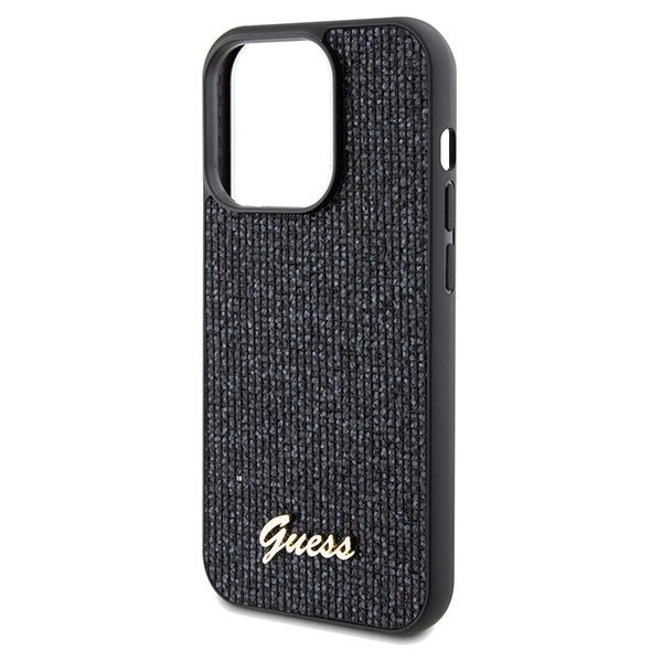 362592_oryg Guess case for iPhone 14 Pro 6,1" GUHCP14LPMSDGSK HC PU DISCO SCRIPT METAL BLACK