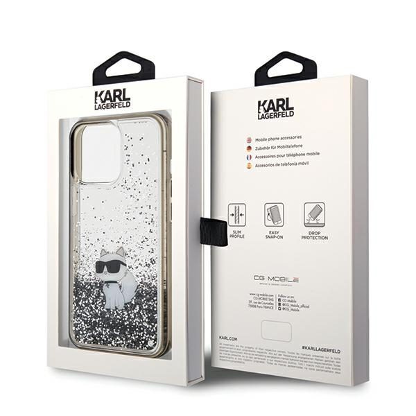 363870_oryg Karl Lagerfeld case for iPhone 13 Pro 6,1" KLHCP13LLKCNSK transparent HC LIQ. GLITTER C