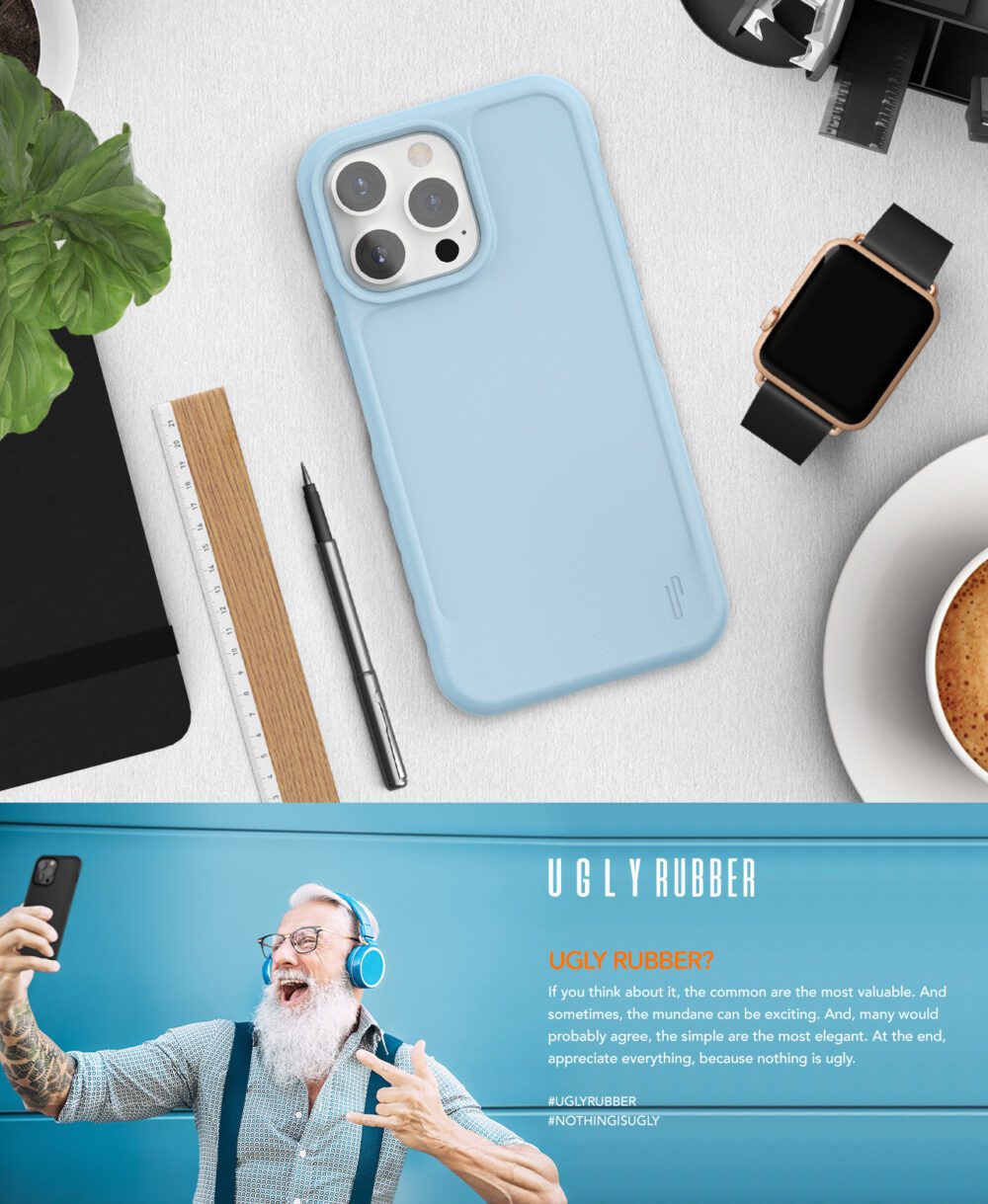 Ugly Rubber L case for iPhone 15 Plus 6,7" black