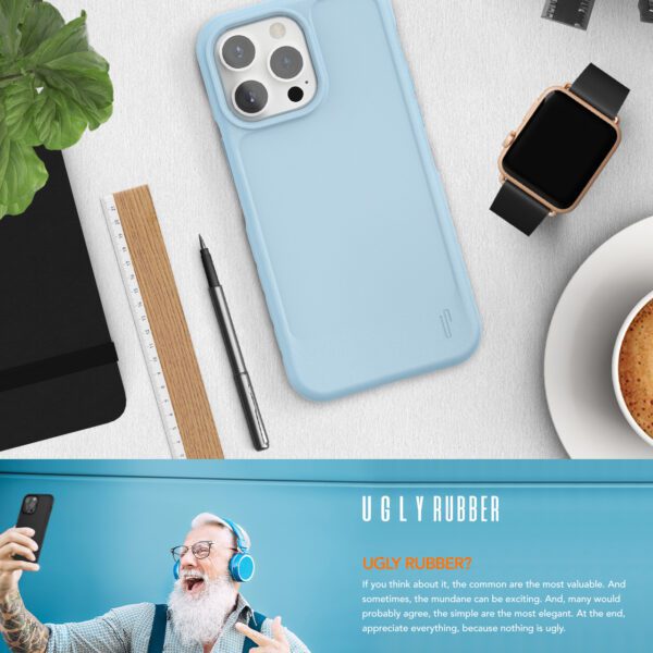 Ugly Rubber L case for iPhone 15 Plus 6,7" black